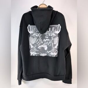 Retro "Darkness Rebirth" Men's XL Graphic Black Hoodie